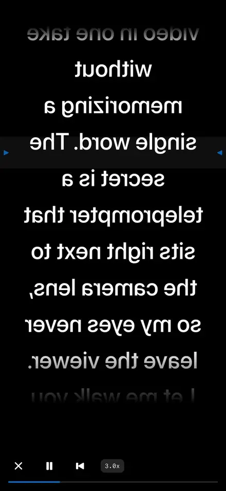 FlowPrompt mirror mode screen
